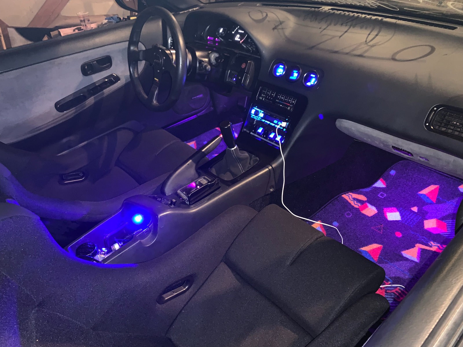 2 ポット日産デュアル キャリパー隠し油圧ハンドブレーキ セットアップ - (10% コンボ割引)