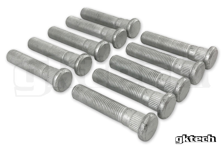 12.8mm knurl +20mm extended wheel studs